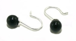 Zeige Details für Perlen Ohrringe Schwarz 6 mm Edelstahl Bild von Perlen Ohrringe Schwarz 6 mm Edelstahl