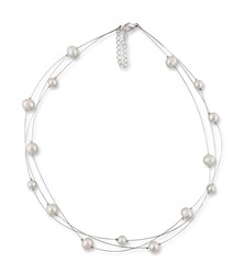 Zeige Details für Perlenkette echt Rosalie creme 925 Silber Bild von Perlenkette echt Rosalie creme 925 Silber