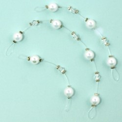 Zeige Details für Haarstecker Set Perlenfaden, Strass kristall und Perlen Bild von Haarstecker Set Perlenfaden, Strass kristall und Perlen