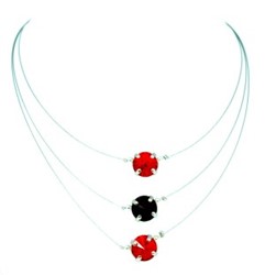Zeige Details für Collier Marie mit Swarovski® Kristallen hell-rot/dunkel-rot Bild von Collier Marie mit Swarovski® Kristallen hell-rot/dunkel-rot