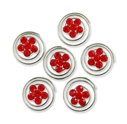 Zeige Details für Curlies Blume Strass rot Bild von Curlies Blume Strass rot