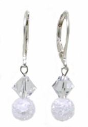 Zeige Details für Bergkristall Ohrringe Jill Swarovski Strass Kristall 925 Silber Bild von Bergkristall Ohrringe Jill Swarovski Strass Kristall 925 Silber