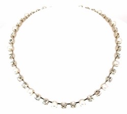 Zeige Details für Collier Sandra mit Swarovski® Kristallen kristall/Perle Bild von Collier Sandra mit Swarovski® Kristallen kristall/Perle