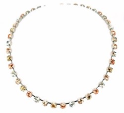 Zeige Details für Collier Sandra mit Swarovski® Kristallen in champagner Bild von Collier Sandra mit Swarovski® Kristallen in champagner