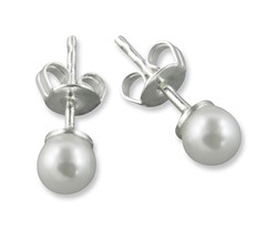 Zeige Details für Perlenohrringe 5 mm 925 Silber Bild von Perlenohrringe 5 mm 925 Silber