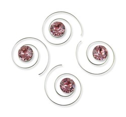 Bild von Curlies rosa Strass 8 mm