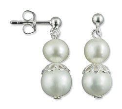 Zeige Details für Süßwasserperlenohrringe creme 925 Silber Bild von Süßwasserperlenohrringe creme 925 Silber