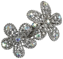 Zeige Details für Haarspange mit Blumen Glitzer Steine Bild von Haarspange mit Blumen Glitzer Steine