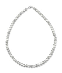Zeige Details für Perlenkette kurz 40 cm Perlen 6 mm 925 Silber Bild von Perlenkette kurz 40 cm Perlen 6 mm 925 Silber