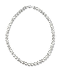 Zeige Details für Perlenkette 45 cm Perlen 8 mm 925 Silber Bild von Perlenkette 45 cm Perlen 8 mm 925 Silber