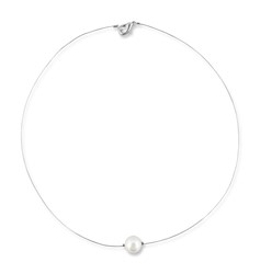 Zeige Details für Kette mit einer Perle Leni 925 Silber Bild von Kette mit einer Perle Leni 925 Silber