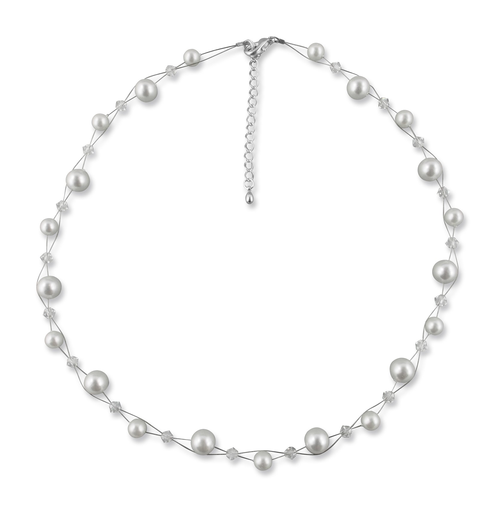 Bild von Perlenkette Damen Romina 925 Silber