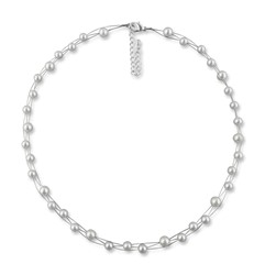 Zeige Details für Perlenkette kleine Perlen Linda 925 Silber Bild von Perlenkette kleine Perlen Linda 925 Silber