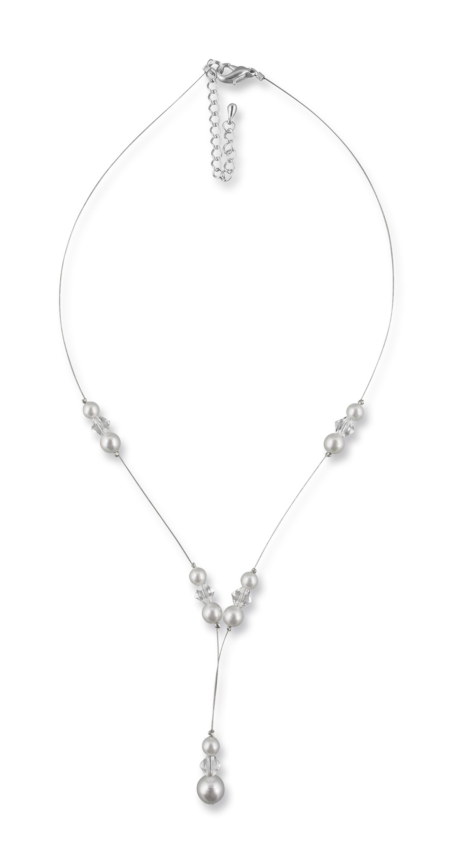 Bild von Perlenkette mit Anhänger Lara 925 Silber