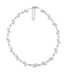 Zeige Details für Perlenkette echt Sonja creme 925 Silber Bild von Perlenkette echt Sonja creme 925 Silber