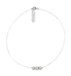 Zeige Details für Süßwasser Perlenkette Lea creme 925 Silber Bild von Süßwasser Perlenkette Lea creme 925 Silber