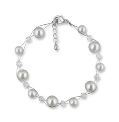 Zeige Details für Perlenarmband Romina 925 Silber Bild von Perlenarmband Romina 925 Silber
