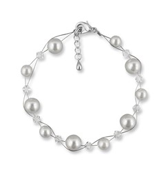 Bild von Perlenarmband Romina 925 Silber