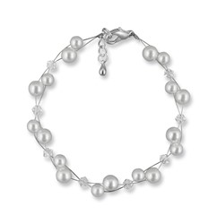 Bild von Perlenarmband Liane 925 Silber