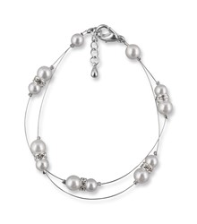 Zeige Details für Armband mit Perlen Enrica 925 Silber Bild von Armband mit Perlen Enrica 925 Silber