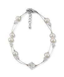 Bild von Zuchtperlen Armband Marlen ivory creme 925 Silber