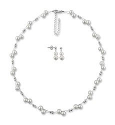 Zeige Details für Brautschmuck 2er Set Sonja 925 Silber Bild von Brautschmuck 2er Set Sonja 925 Silber
