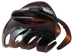 Zeige Details für Haarklammer mittelgroß braun 6 cm Bild von Haarklammer mittelgroß braun 6 cm