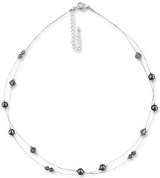 Zeige Details für Collier Alicia Perlen Grau 925 Silber Bild von Collier Alicia Perlen Grau 925 Silber