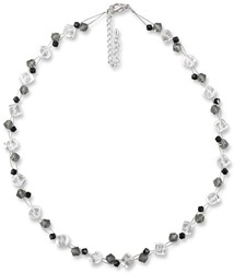 Zeige Details für Bergkristall Halskette Mina Swarovski Kristalle Jet Black Diamond 925 Silber Bild von Bergkristall Halskette Mina Swarovski Kristalle Jet Black Diamond 925 Silber