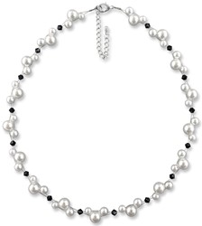 Zeige Details für Collier Joy Schwarz Weiß 925 Silber Bild von Collier Joy Schwarz Weiß 925 Silber