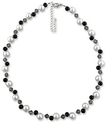 Zeige Details für Perlenkette Nele Perlen Grau Schwarz Weiß 925 Silber Bild von Perlenkette Nele Perlen Grau Schwarz Weiß 925 Silber