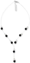 Zeige Details für Y-Kette Leyla Perlen Schwarz Weiß 925 Silber Bild von Y-Kette Leyla Perlen Schwarz Weiß 925 Silber