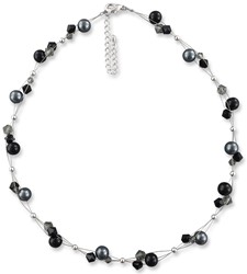 Zeige Details für Halskette Nadine Schwarzer Schmuck 925 Silber Bild von Halskette Nadine Schwarzer Schmuck 925 Silber