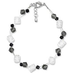 Zeige Details für Bergkristall Armband Mina Swarovski Kristalle Black Diamond Jet 925 Silber Bild von Bergkristall Armband Mina Swarovski Kristalle Black Diamond Jet 925 Silber