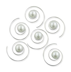 Zeige Details für Curlies Perlen weiß 8 mm Bild von Curlies Perlen weiß 8 mm