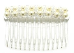 Zeige Details für Haarkamm Lilo, Swarovski® Kristalle in kristall und Perlen Bild von Haarkamm Lilo, Swarovski® Kristalle in kristall und Perlen