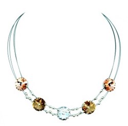 Bild von Collier Theresa, Swarovski® Kristalle champagner