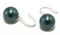 Zeige Details für Perlen Ohrringe Grau 10 mm Edelstahl Bild von Perlen Ohrringe Grau 10 mm Edelstahl