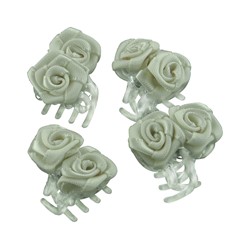 Zeige Details für Haarklammer mit Blume creme Bild von Haarklammer mit Blume creme