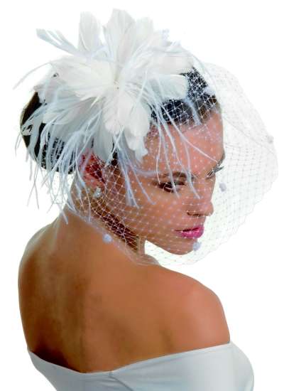 Fascinator mit Federn