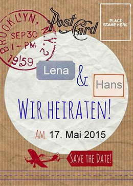 Save the Date Karten - Hochzeit