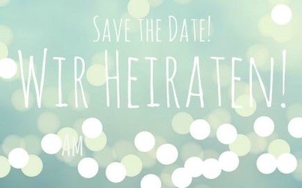 Save the Date Karte Hochzeit "lights"