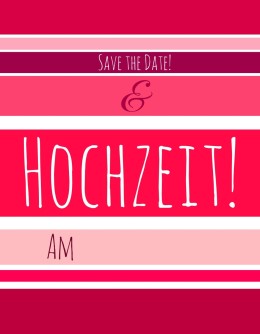 Save the Date Karte Hochzeit "lines" als PDF