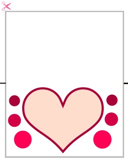 Tischkarte Hochzeit "hearts4"