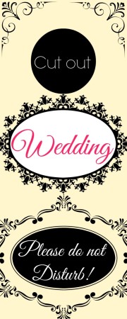 Türschild Hochzeit "antique"