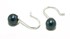 Bild von Perlen Ohrringe Grau 6 mm Edelstahl, Bild 1
