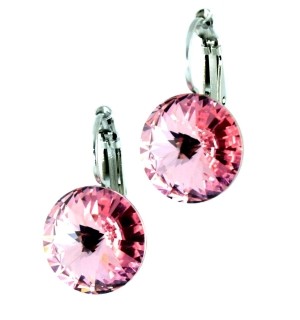 Bild von Ohrhänger Swarovski® Kristalle 14mm hell-rose