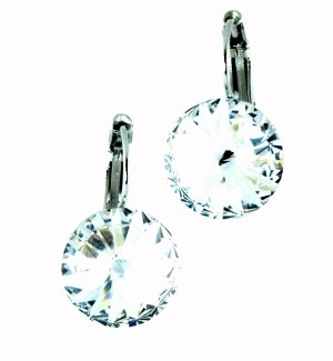 Bild von Ohrhänger Swarovski® Kristalle 14 mm kristall - crystal