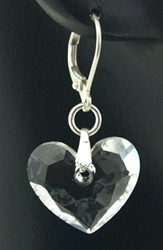 Bild von Ohrringe Swarovski Herz Truly In Love Kristall 925 Silber