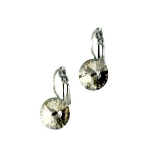 Bild von Ohrhänger Swarovski® Kristalle 10mm crystal silver shade